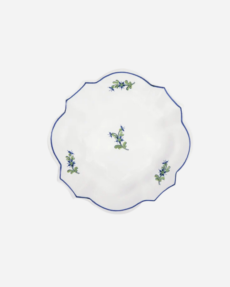 Les Bleuets Drageoir Petite Plate, Blue and Green, Set of 2