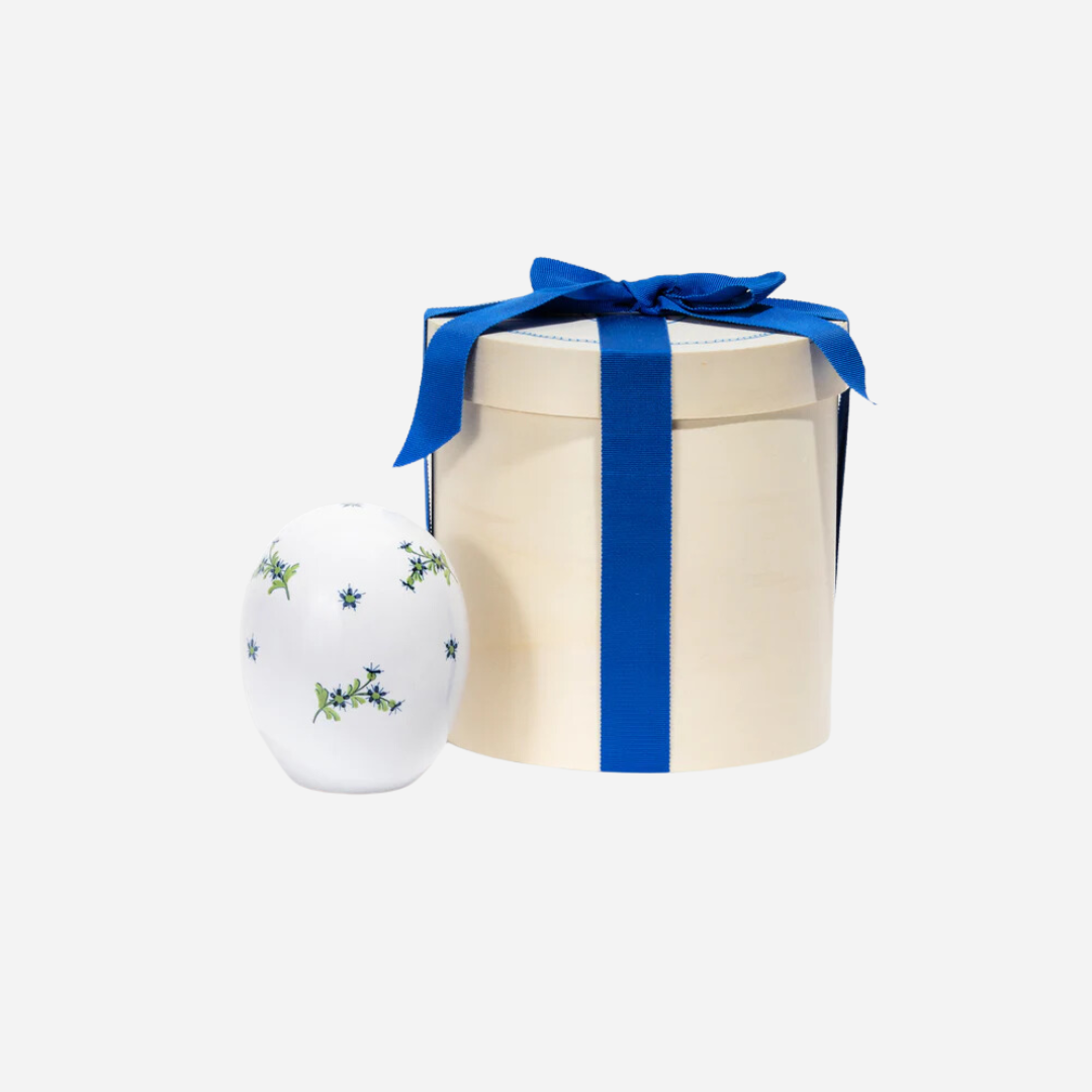 Faience Bleuet Easter Egg