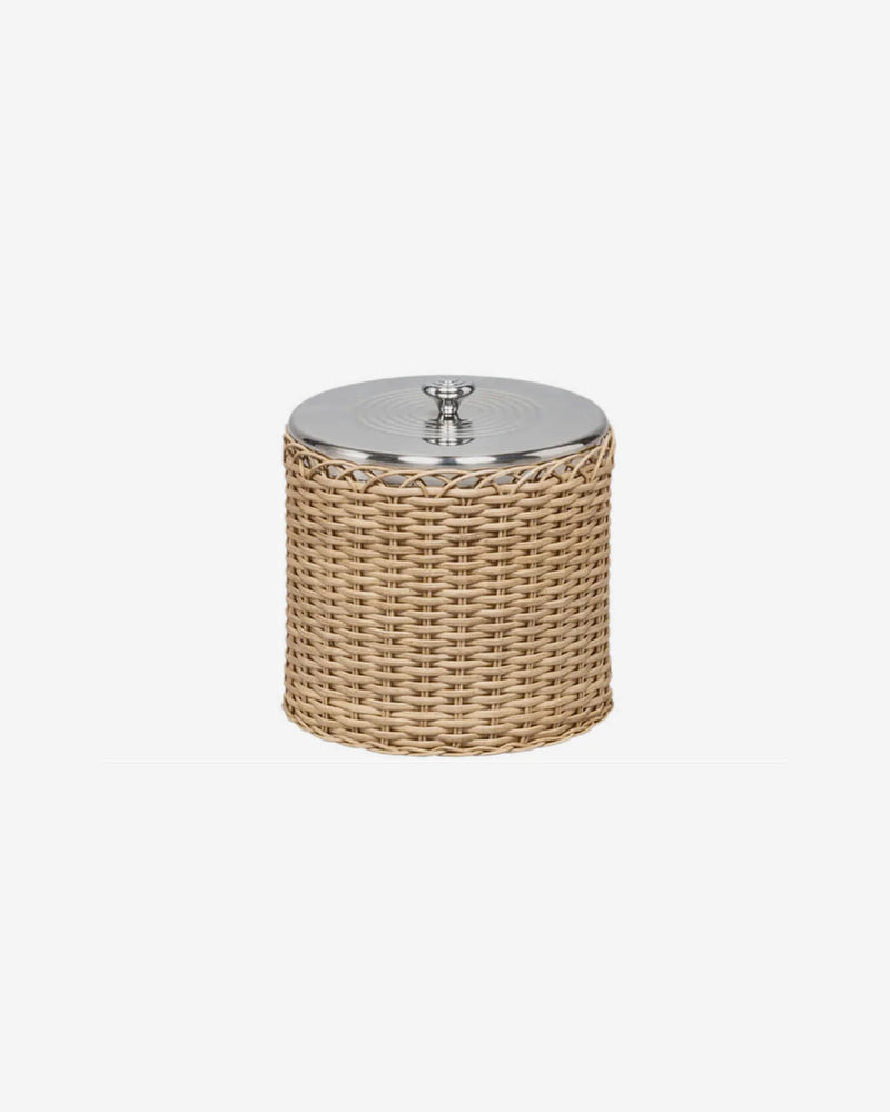 Menton Rattan Ice Bucket, Small