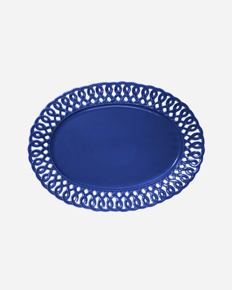 Pearl Oval Platter, Amalfi Blue