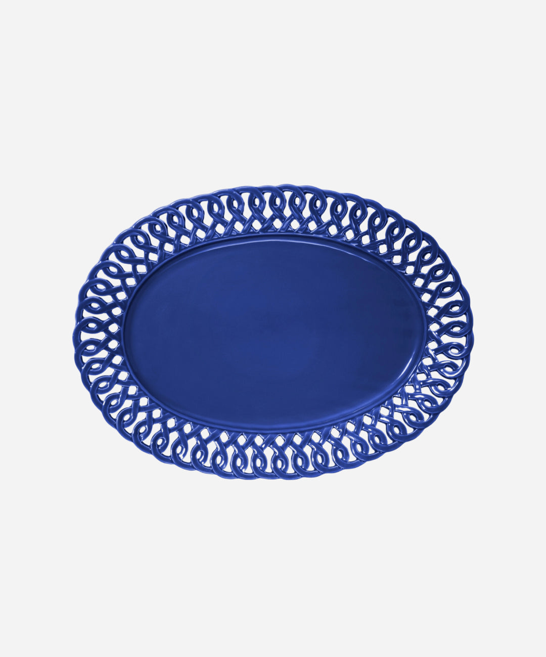 Pearl Oval Platter, Amalfi Blue