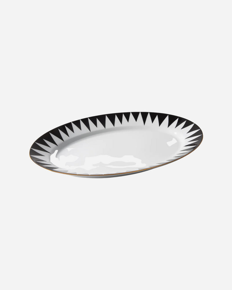 Punk Black Oval Serving Platter