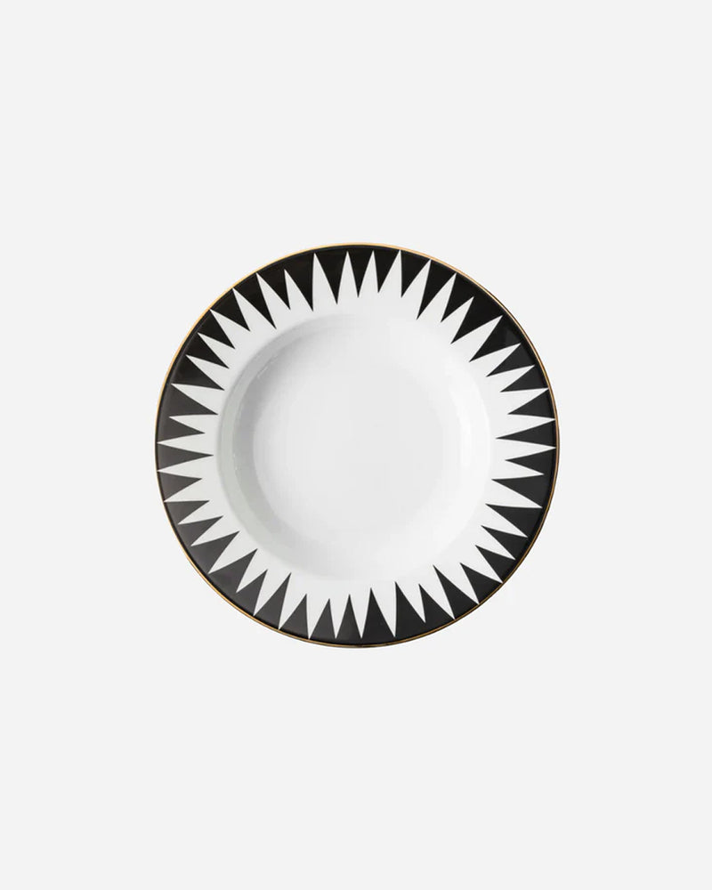 Punk Black Soup Plate, Set of 4