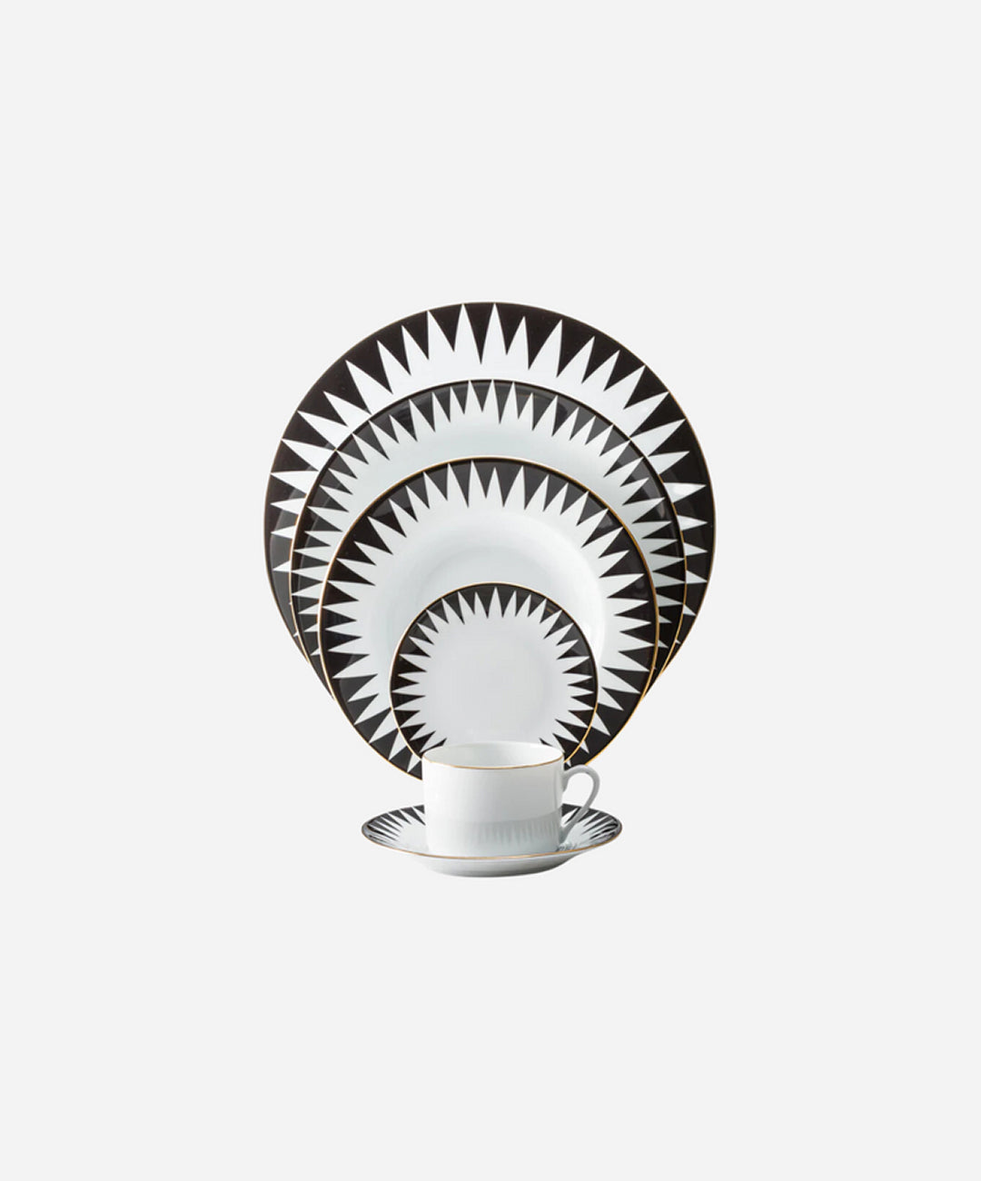 Punk Black Soup Plate, Set of 4