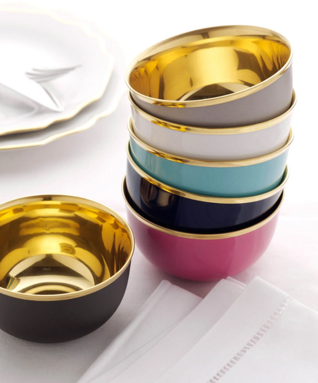 Schubert Forest Green Champagne Cup, Set of 2