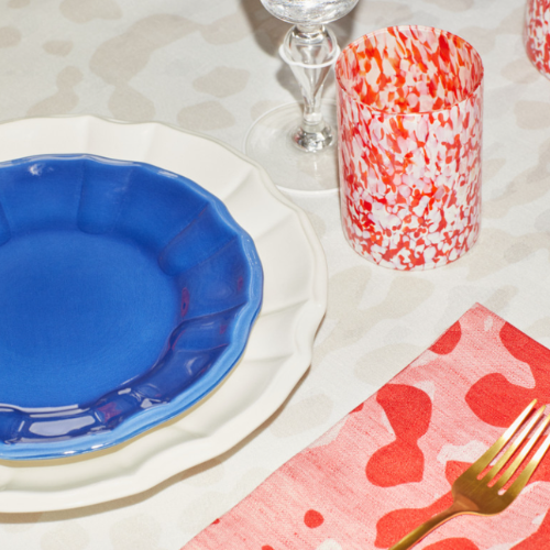 Macchia Red & Ivory Mix Tumblers, Set of 2