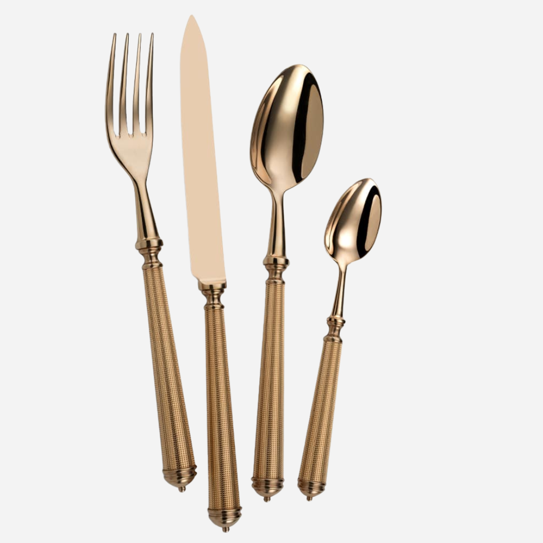 Dunes Rose Gold 4-Piece Cutlery Set