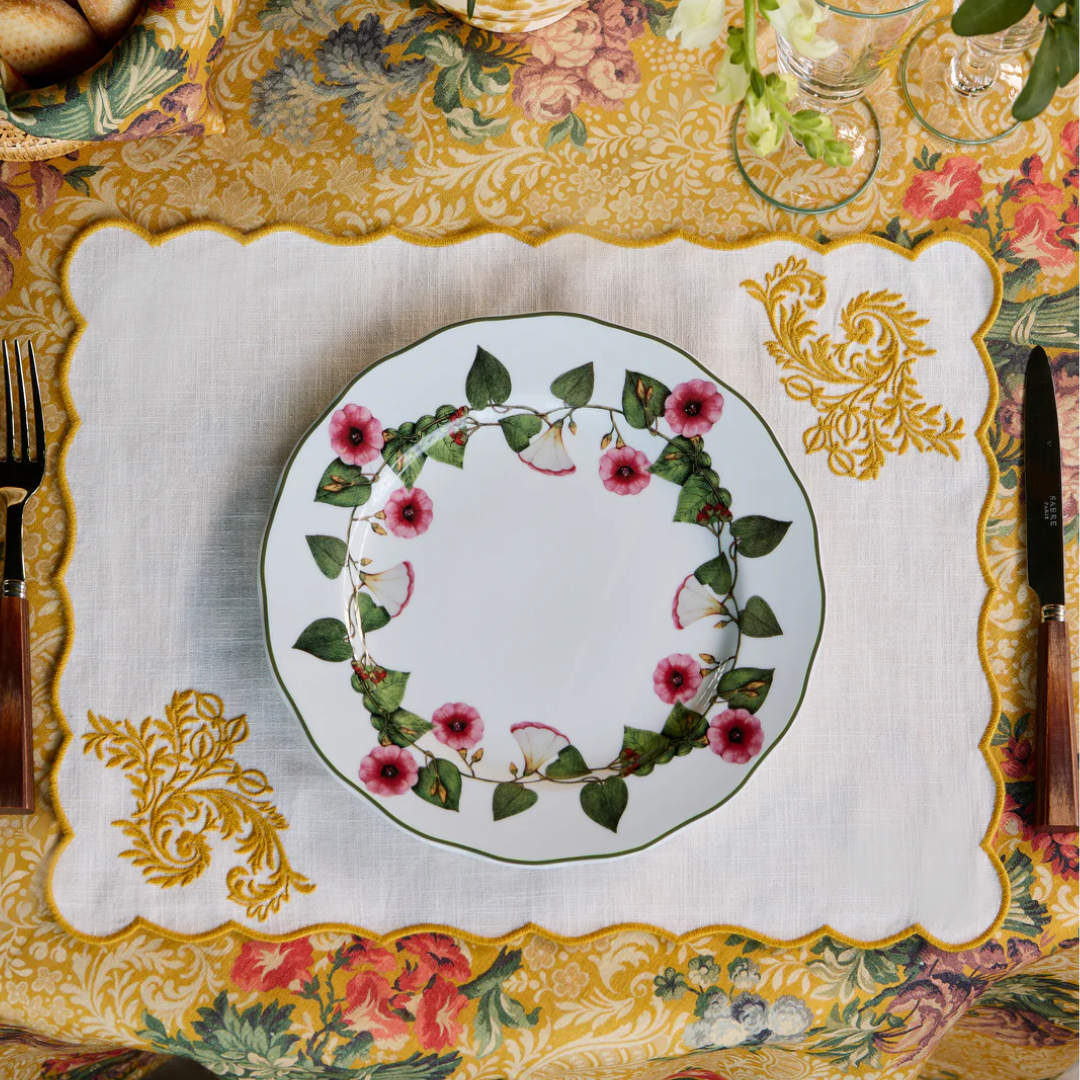 Botanica Yellow Linen Placemat, Set of 4