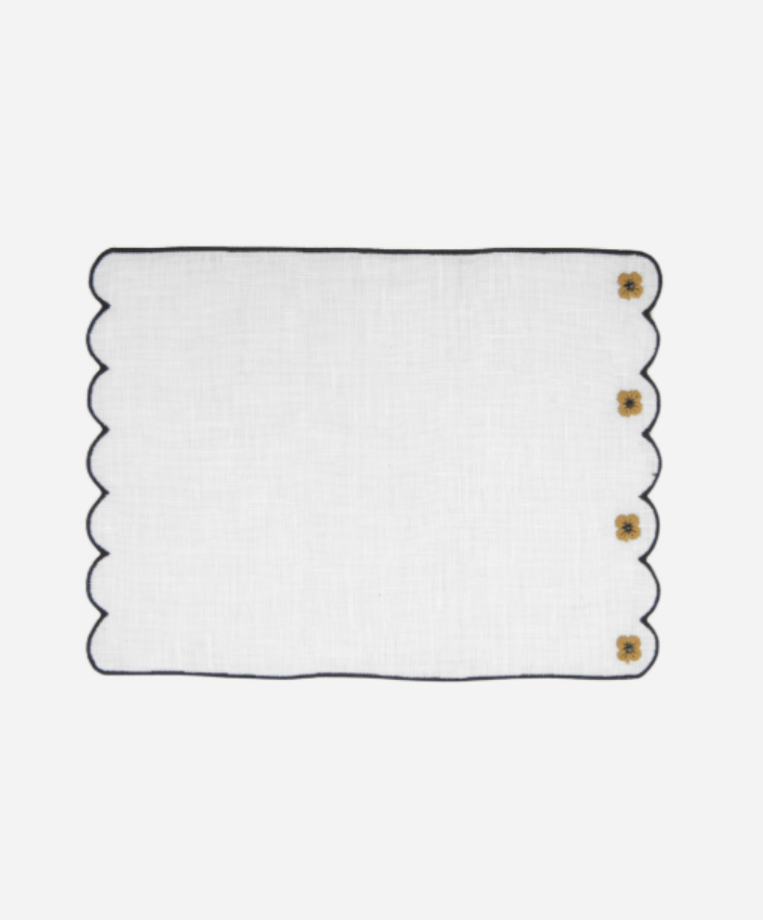 Spring Mustard Cocktail Napkins, Set of 4