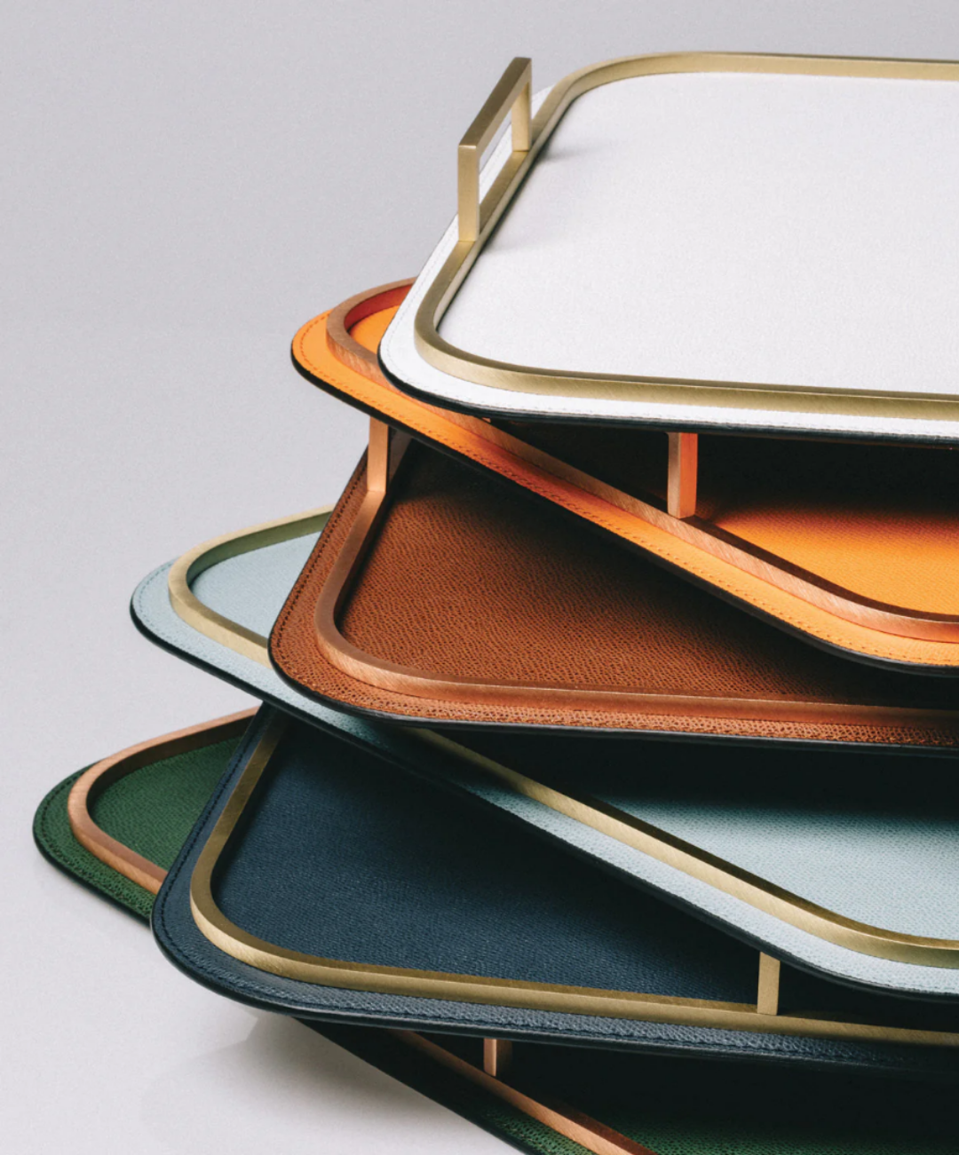 Bellini Medium Rectangular Tray in Bronze