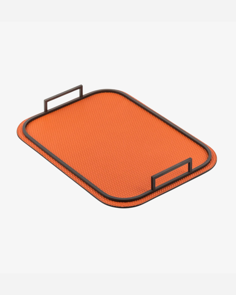 Bellini Medium Rectangular Tray in Bronze