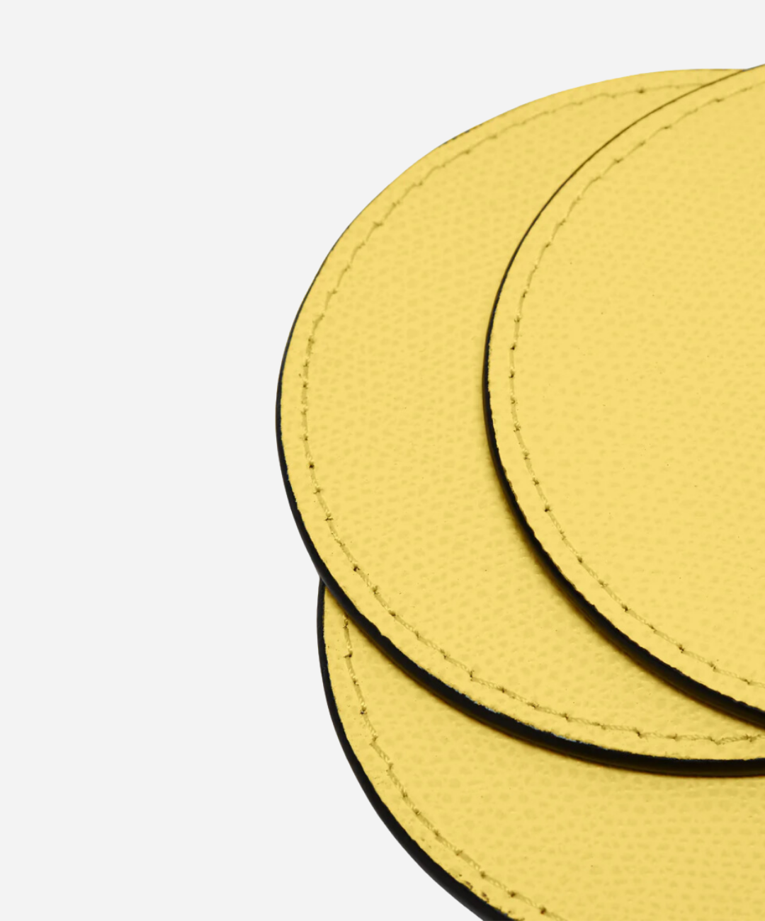 David Leather Coasters, Set of 6