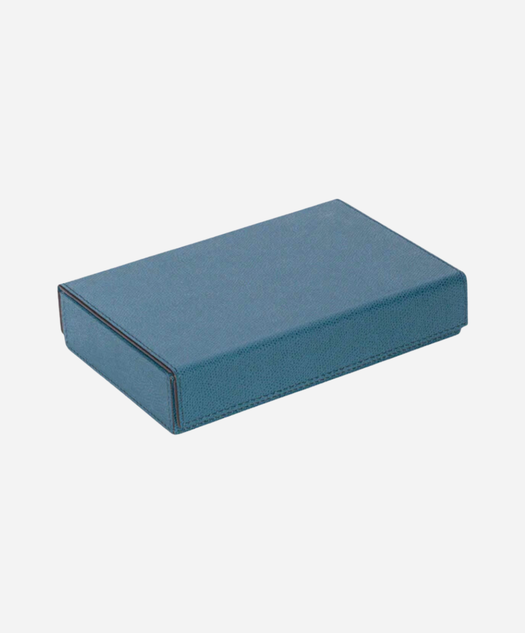 Blue Parma Leather Dominoes Set