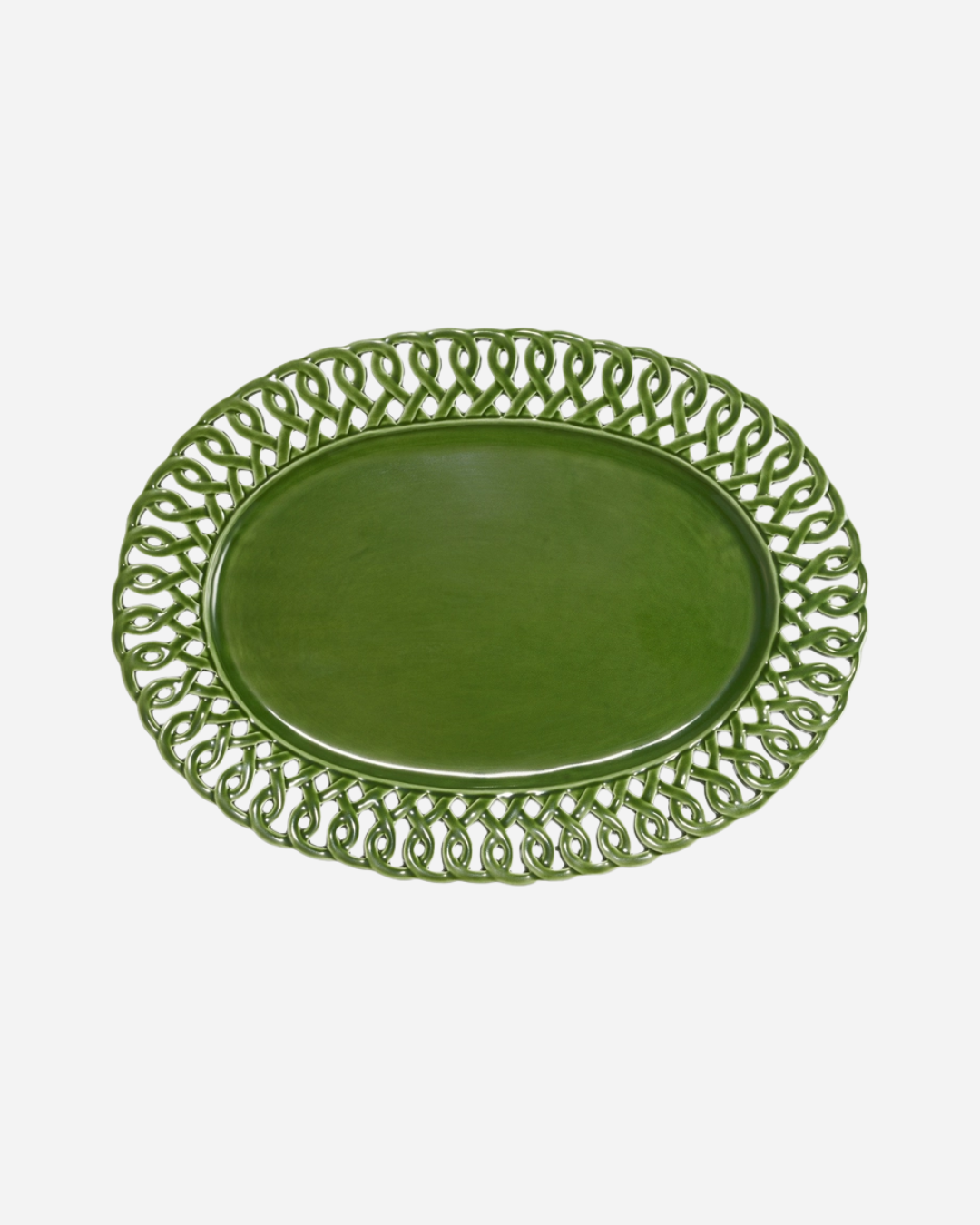 Pearl Oval Platter, Verde