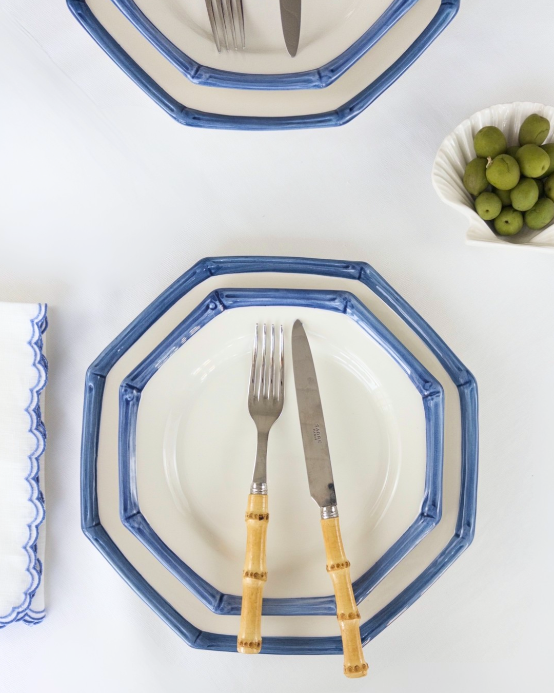 BAMBOO AZUR DINNER PLATE,  set of 2