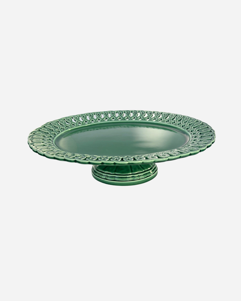 Pearl Verde Oval Cake Stand