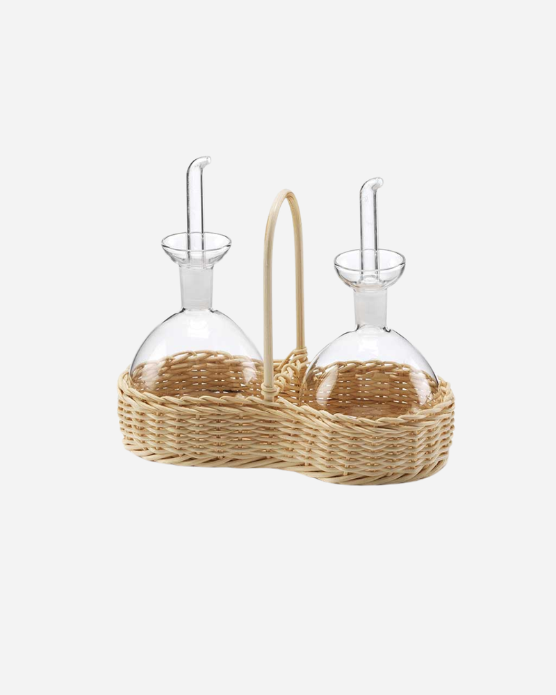 Petunia Oil & Vinegar Basket Set