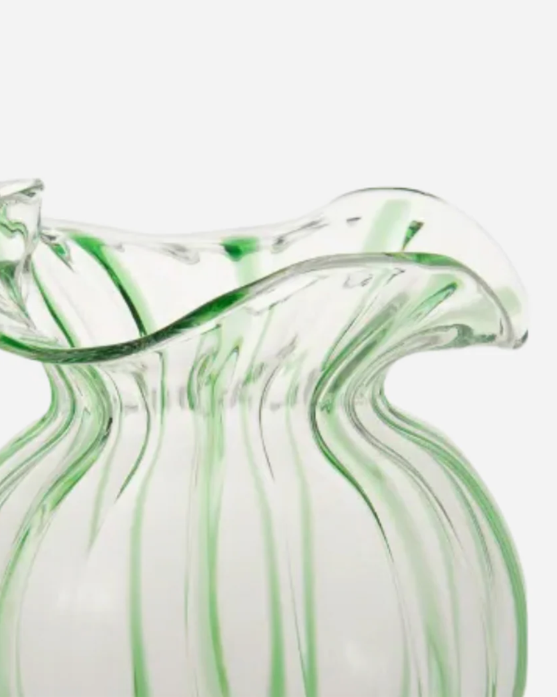 Franci Glass Pitcher, Green
