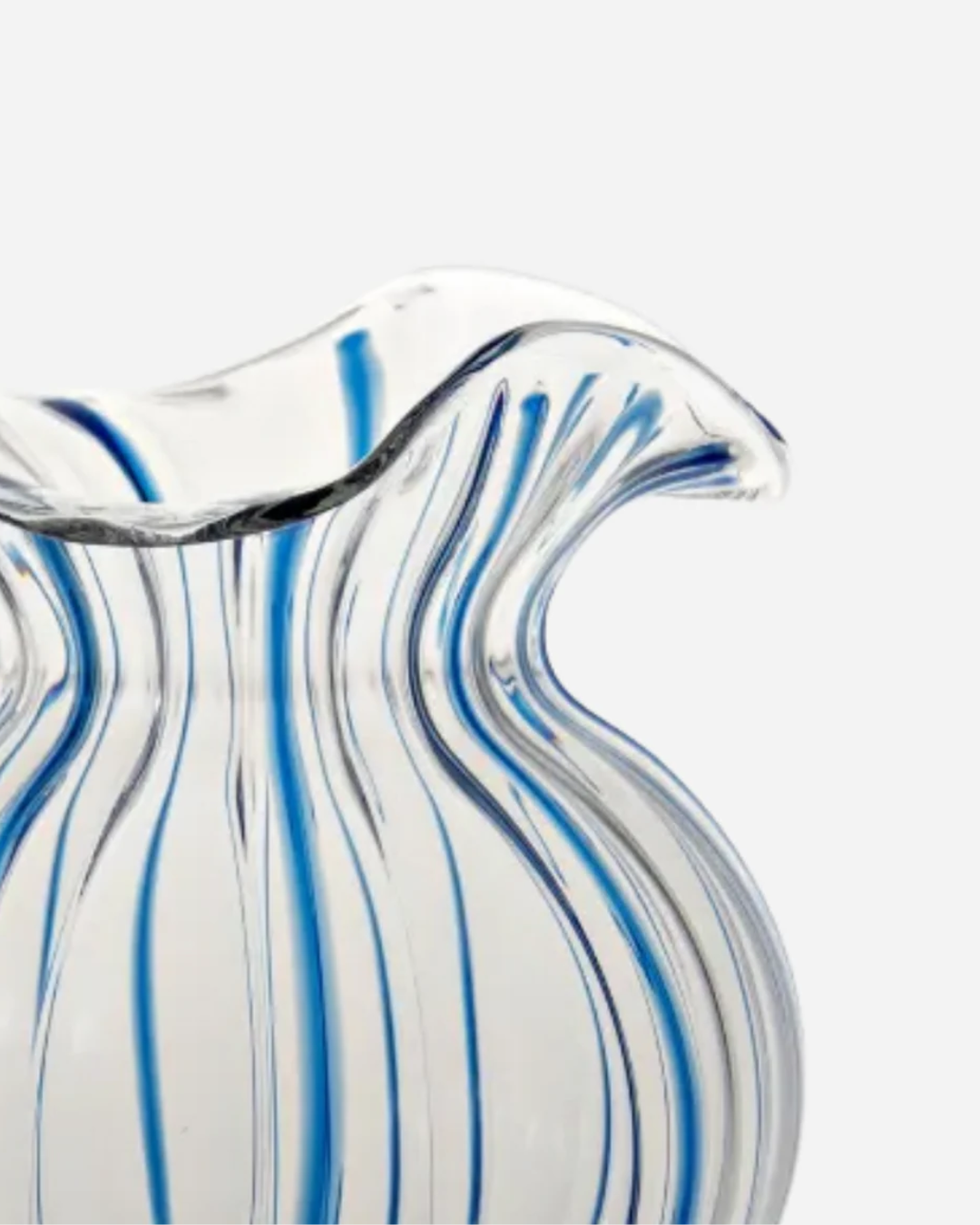 Franci Glass Pitcher, Blue