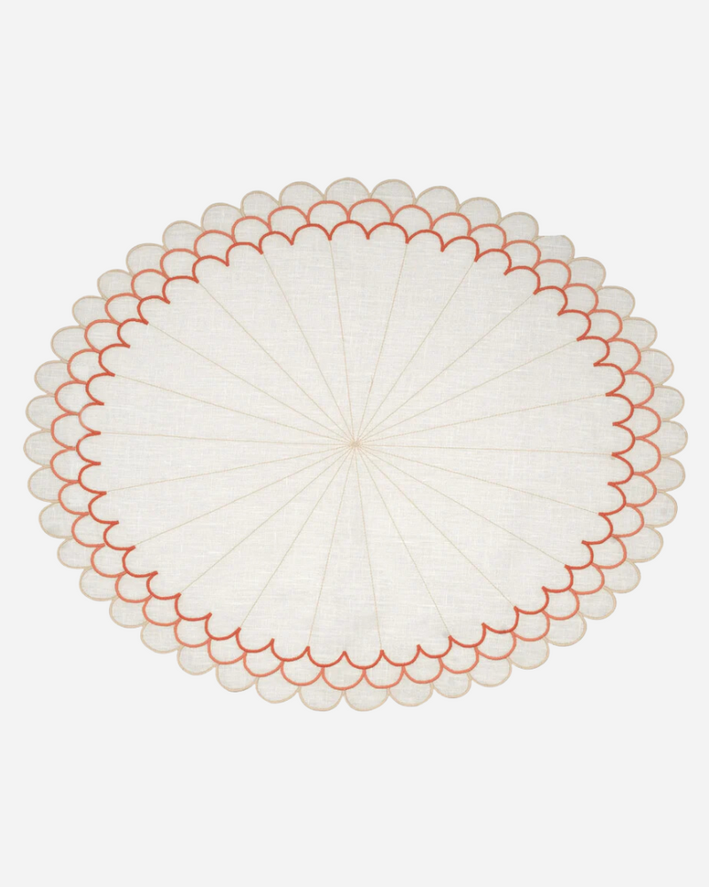 Escamas Coral Placemats, Set of 4
