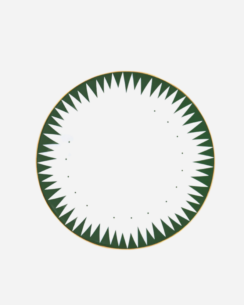 Punk Green Bread Plate, Set of 4
