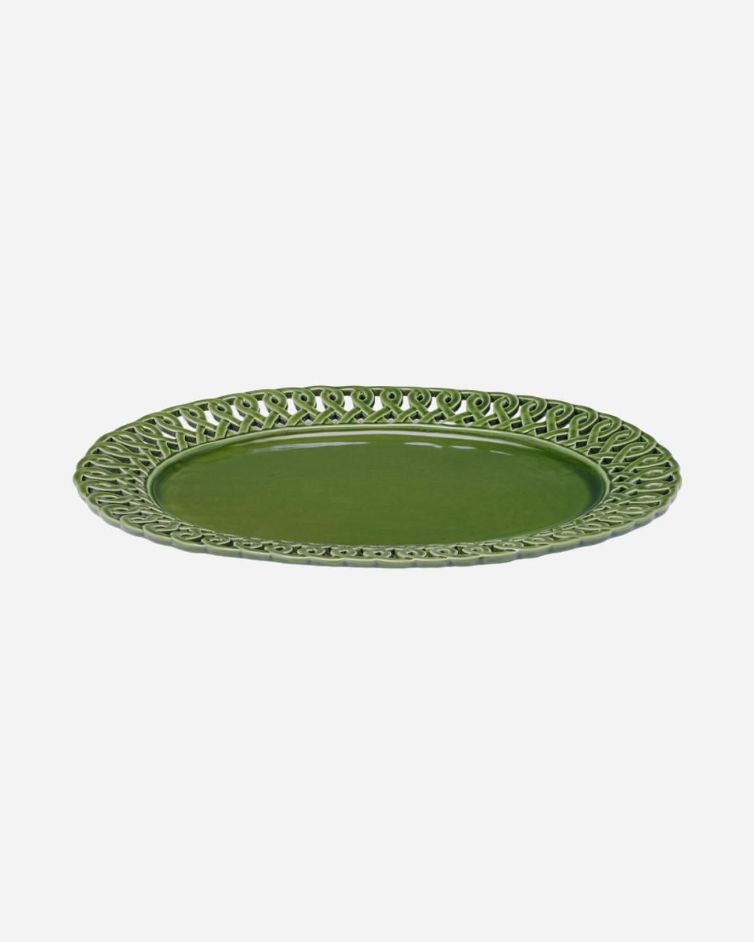 Pearl Oval Platter, Verde