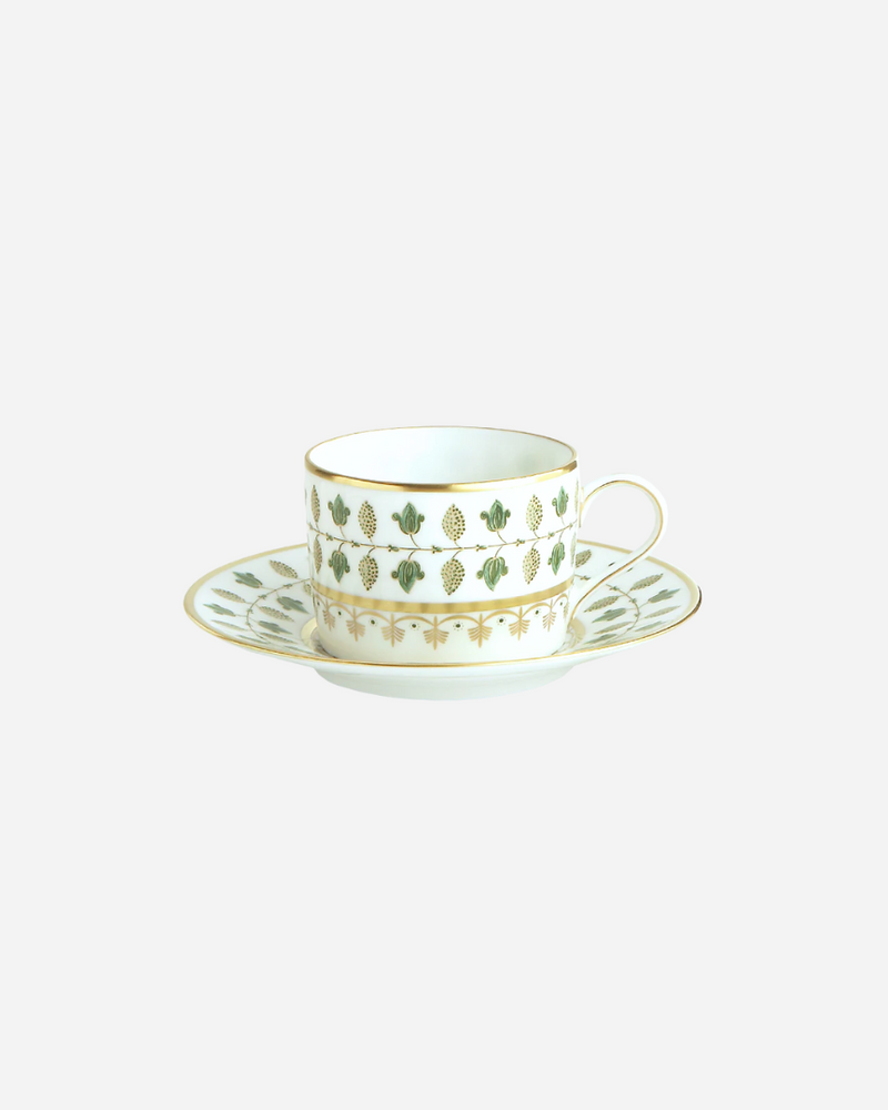 Matignon Green Coffee Cup & Saucer