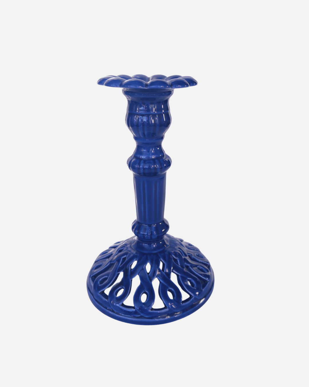 Pearl Amalfi Blue Candle Holder, Large