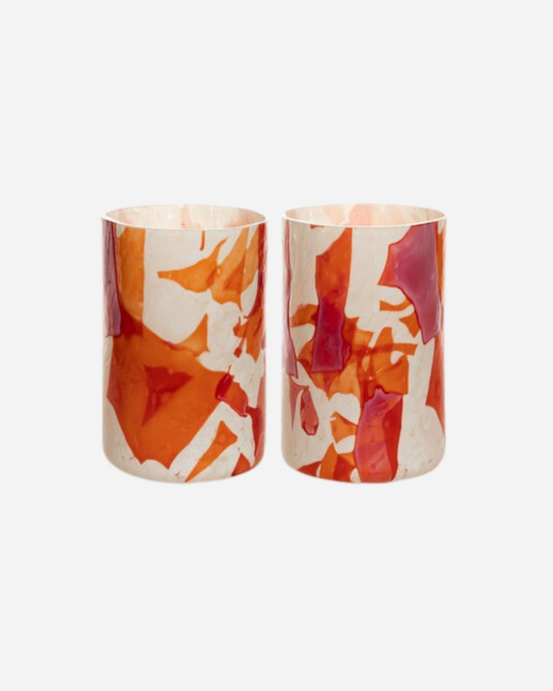 Nougat Red Tumblers, Set of 2
