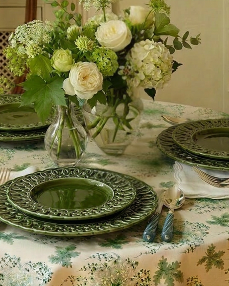 Pearl Verde Plate, Set of 2