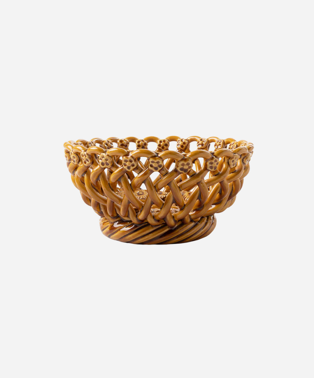 Woven Amber Bowl