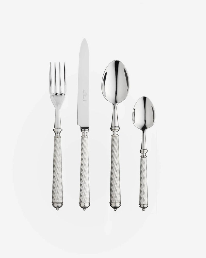 Cable 4-Piece Silver Plated Cutlery Set