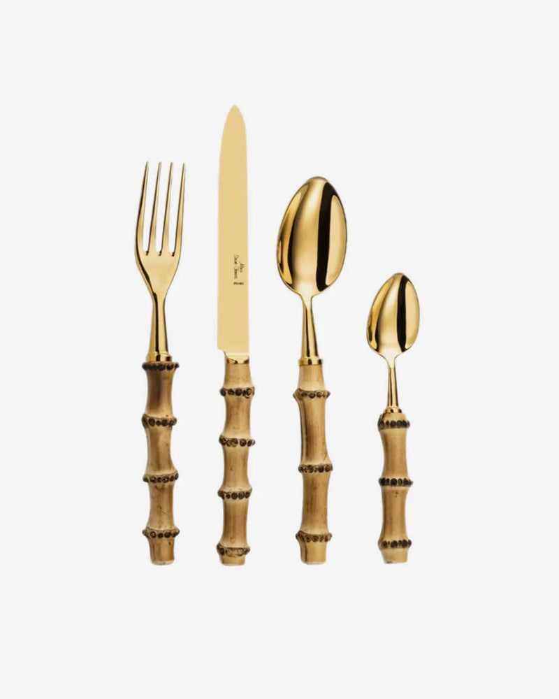 Bambou Gold 4-Piece Cutlery Set