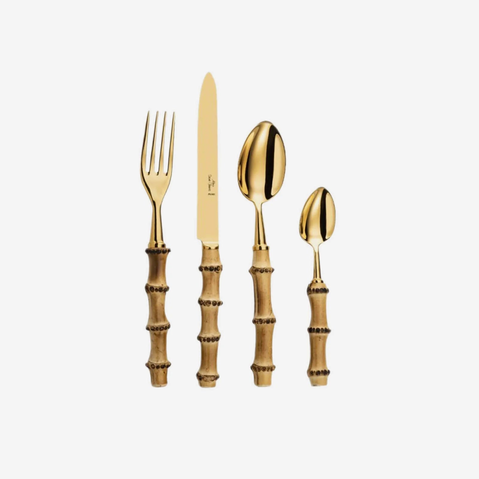 Bambou Gold 4-Piece Cutlery Set