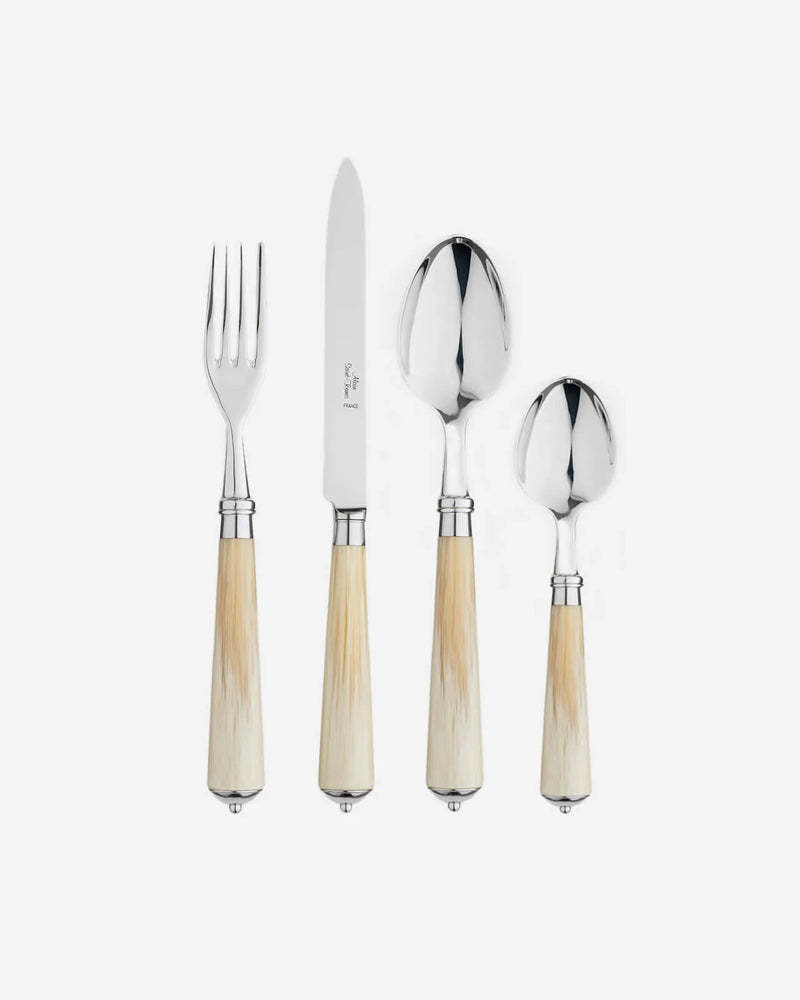 Julia Light Horn 4-Piece Cutlery Set